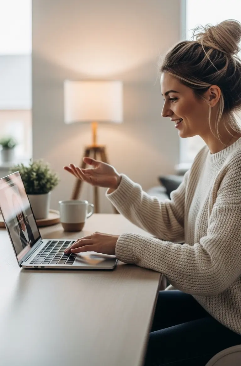 ragazza in psicoterapia online