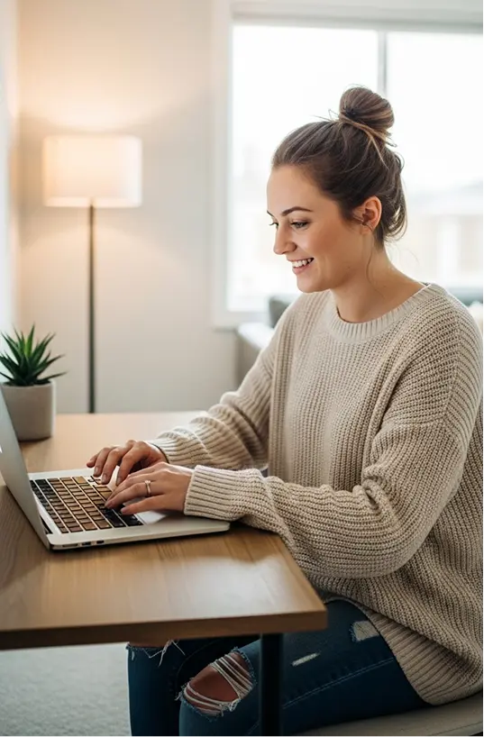 ragazza in psicoterapia online