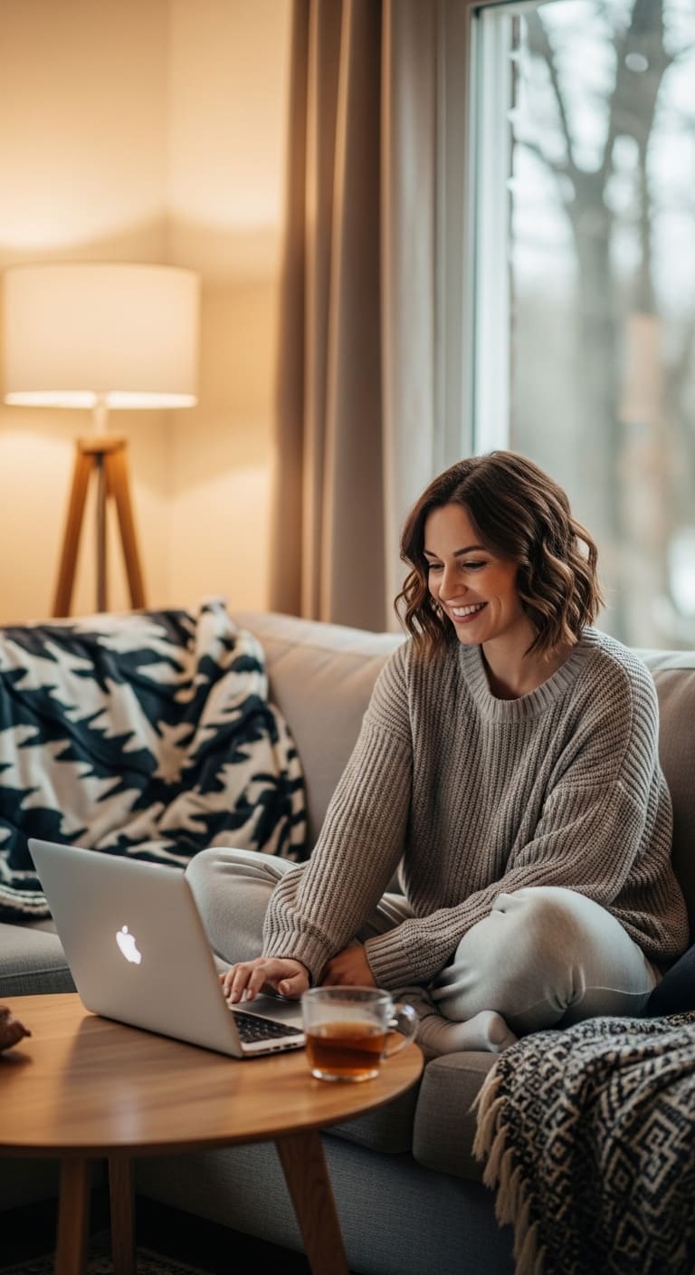 ragazza in psicoterapia online