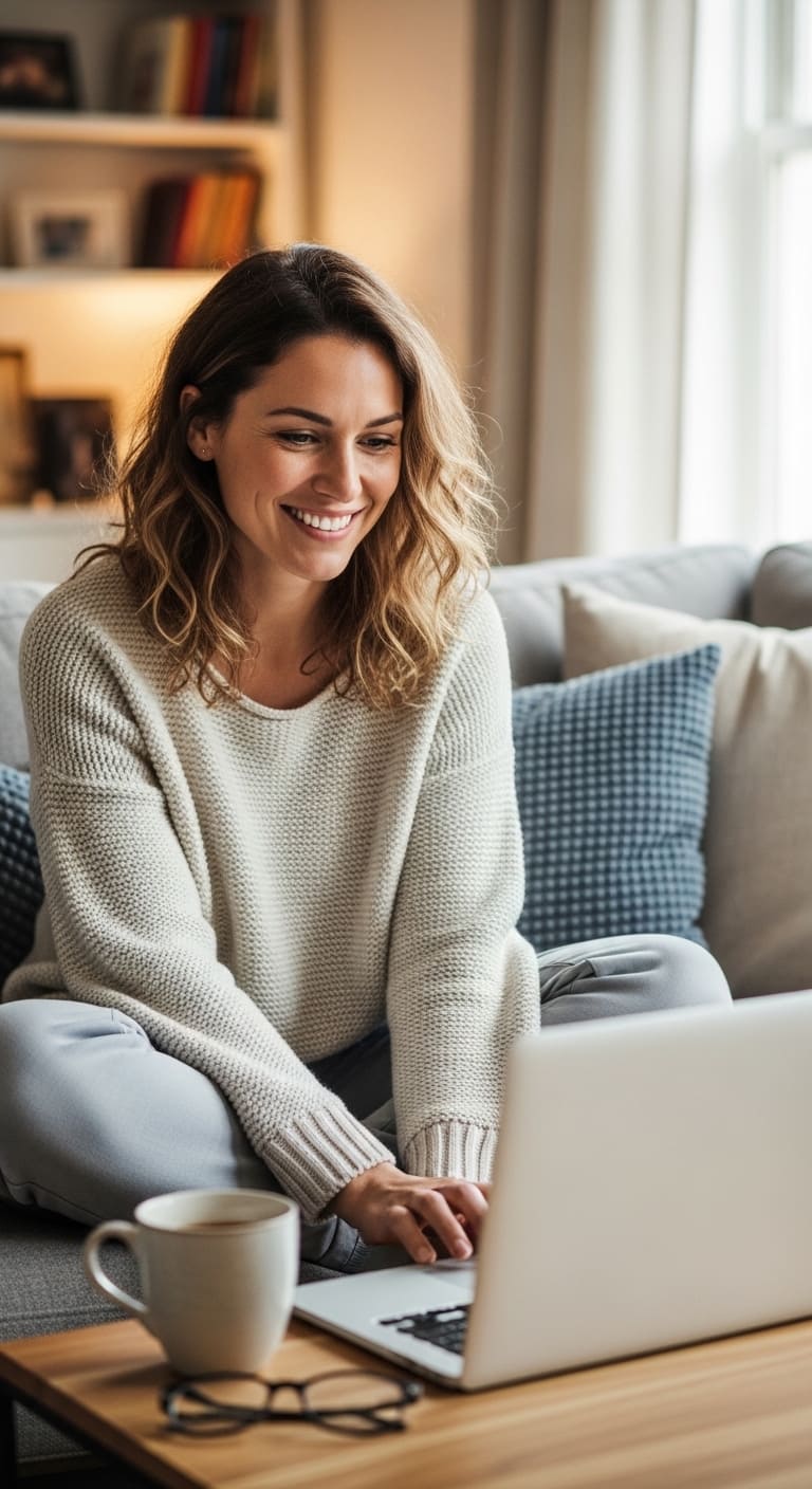 ragazza in psicoterapia online