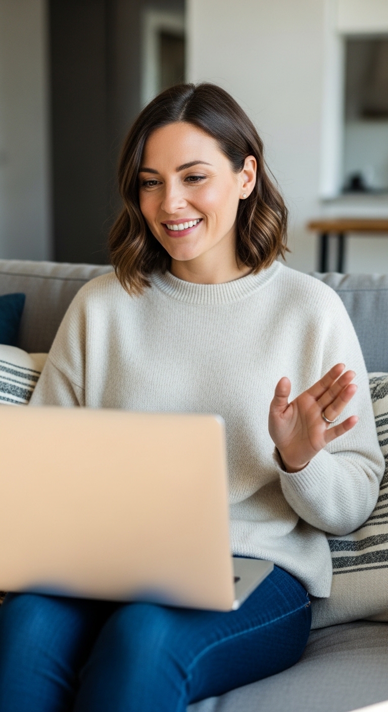 ragazza in psicoterapia online