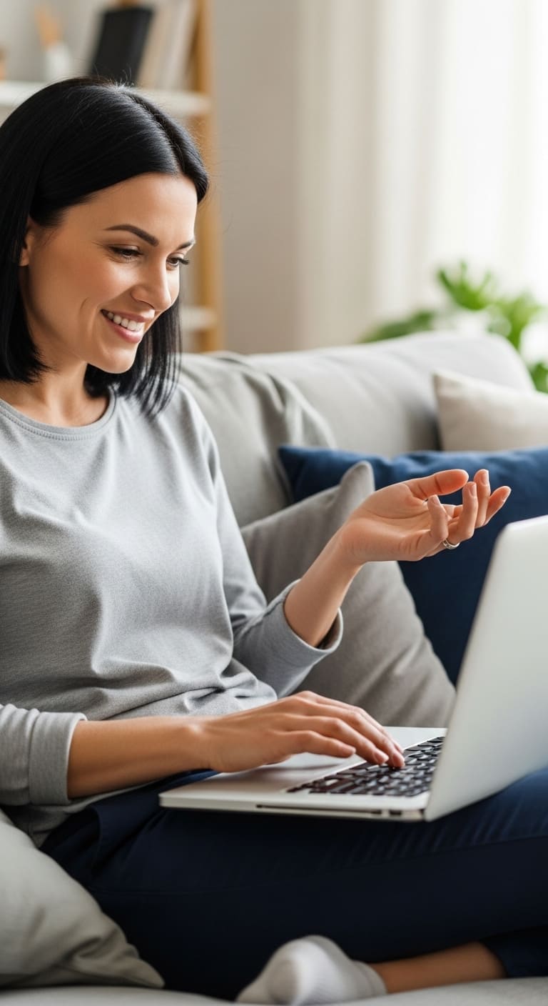 ragazza in psicoterapia online