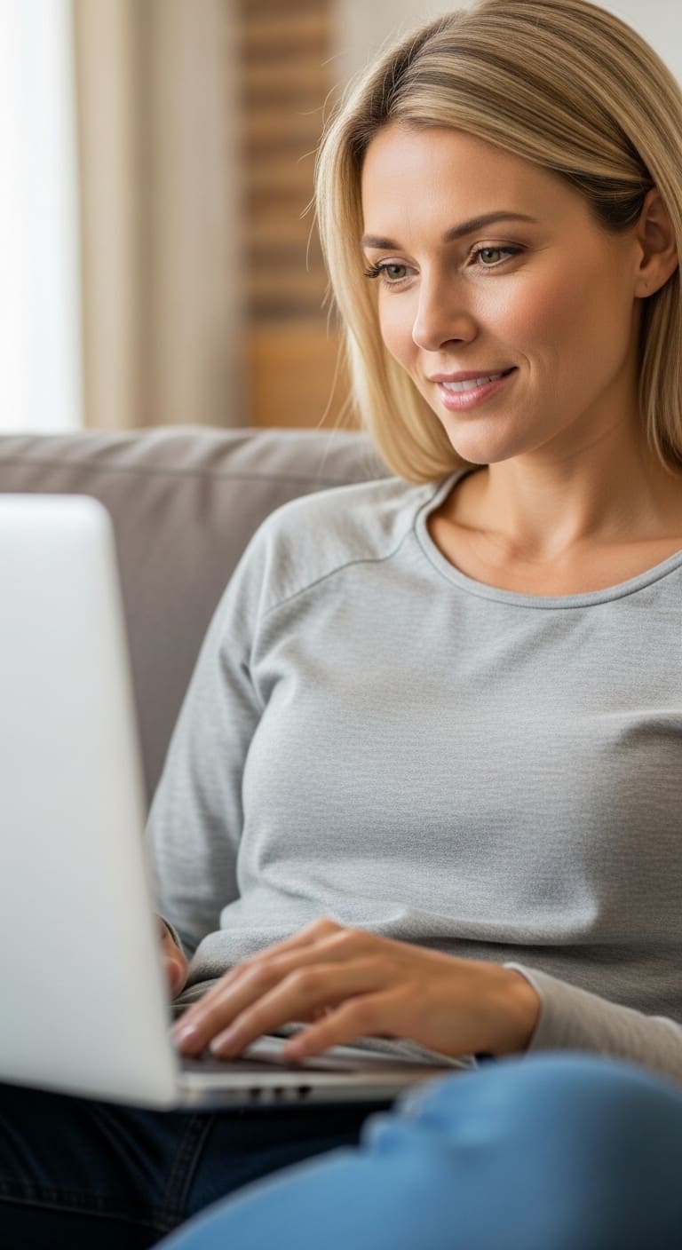 ragazza in psicoterapia online