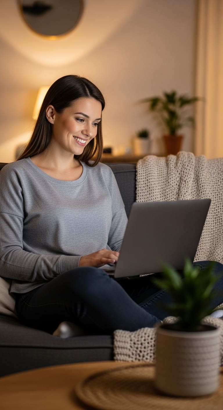ragazza in psicoterapia online