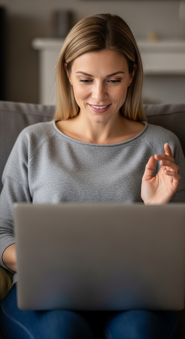 ragazza in psicoterapia online