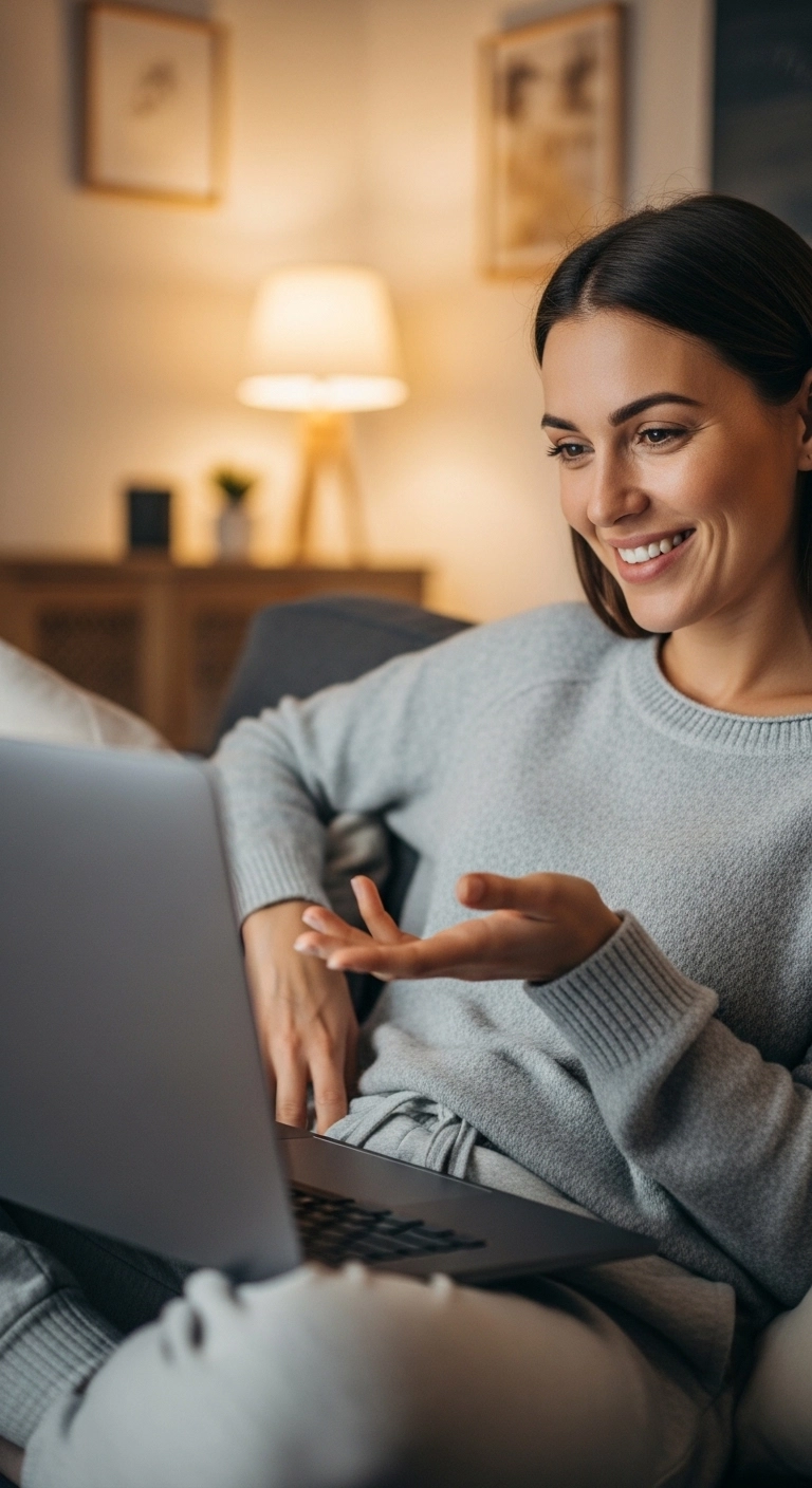 ragazza in psicoterapia online