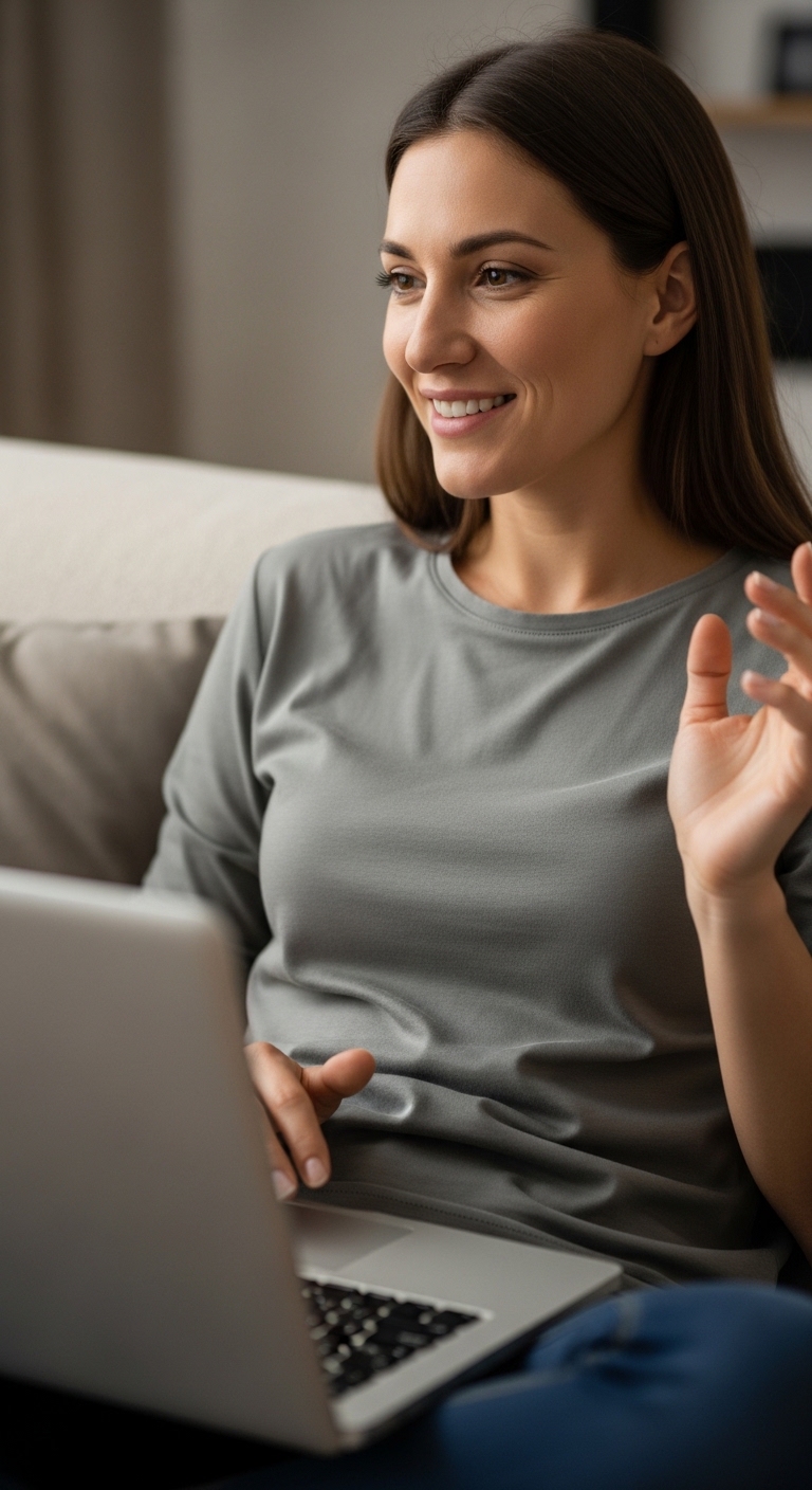 ragazza in psicoterapia online