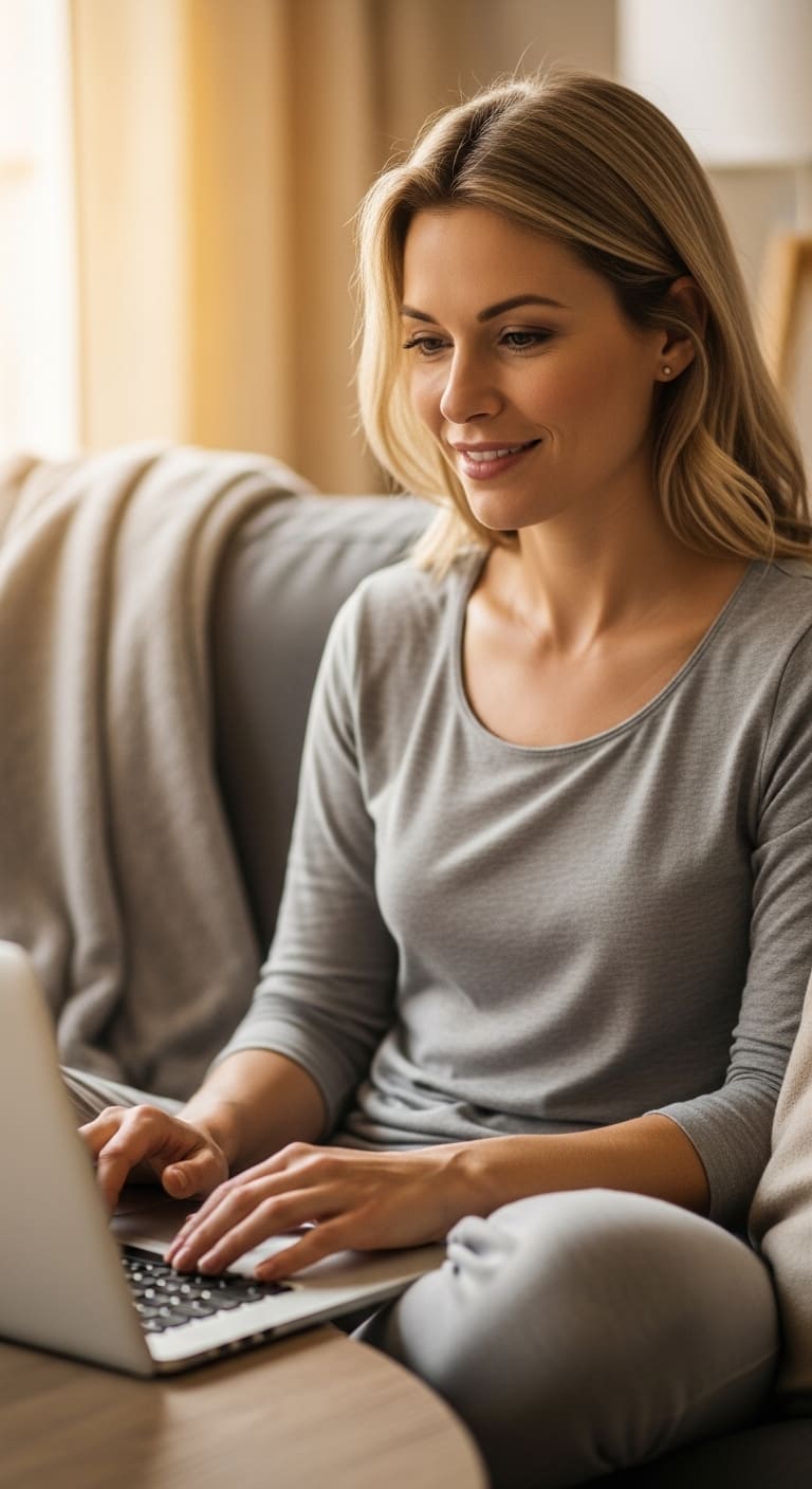 ragazza in psicoterapia online